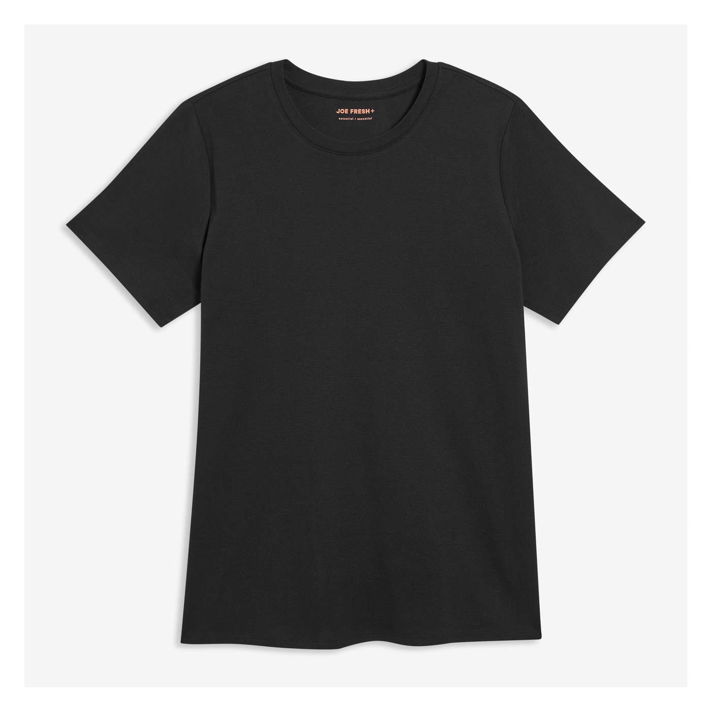 Organic Cotton Crew Neck Tee in JF Black from Joe Fresh